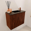 Mondiaz JOYA-DLUX Meuble de salle de bains 50cm - couleur Ruby - Vasque FAYE position Droite 1 trou de robinet couleur Lava. SW1423602