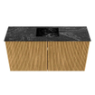 Mondiaz JOYA-DLUX 80cm toiletmeubel - kleur Oak - Wastafel FAYE positie Midden 1 kraangat kleur Lava. SW1422084