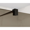 Fortifura Galeria douche à l'italienne - 90x200cm - verre fumé - noir mat SW917238