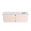 MONDIAZ TURE-DLUX Meuble WC 120 cm Rosee. Lavabo EDEN Opalo position droite. Avec 1 trou de robinet. SW1104544