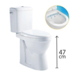 GO by Van Marcke XJoy Staand Toilet - spoelrandloos - verhoogd - PK - wc zitting - soft close - porselein wit SW287128
