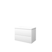 Proline top ensemble de meubles de salle de bains 80x46x55.2cm plaque de recouvrement et meuble symétrique blanc mat SW350407