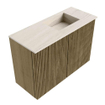 Mondiaz JOYA-DLUX 60cm toiletmeubel - kleur Dusk - Wastafel FAYE positie Rechts Zonder kraangat kleur Meli. SW1425807