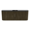 Mondiaz JOYA 113.2cm toiletmeubel - ronding links en rechts kleur Shadow - Wastafel FAYE positie Midden 1 kraangat kleur Urban. SW1421543
