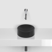Clou Vale lave-mains céramique lave-mains rond Noir mat SW451476