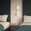 Astro Tacoma Twin Applique/Plafonnier - 230V - IP44 - cylindre - cannelé - verre fumé - chrome SW1569664