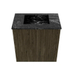 Mondiaz JOYA-DLUX Meuble de toilette 40cm - couleur Shadow - Vasque FAYE position Milieu Sans trou de robinet couleur Lava SW1422870