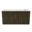 Mondiaz JOYA-DLUX Meuble de toilette 80cm - couleur Shadow - Vasque FAYE position Droite Sans trou de robinet couleur Frappe SW1422672