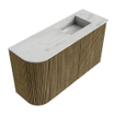 Mondiaz JOYA-DLUX 71.6cm toiletmeubel - ronding links kleur Dusk - Wastafel FAYE positie Rechts 1 kraangat kleur Opalo. SW1423329