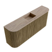 Mondiaz JOYA-DLUX Meuble de salle de bains - 103,2cm - arrondis gauche et droite couleur Dusk - Vasque FAYE position Milieu 1 trou de robinet couleur Saba SW1426107