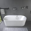 Ideavit baignoire encastrée viva 170x80cm acrylique blanc mat SW901467