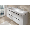 Villeroy & Boch Subway 2.0 lavabo pour meuble - 130x47cm - 1 trou de robinet avec trop-plein ceramic 1024047