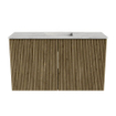 Mondiaz JOYA-DLUX 70cm toiletmeubel - kleur Dusk - Wastafel FAYE positie Midden 1 kraangat kleur Glace. SW1423150
