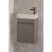 Differnz Hura Meuble lave-mains - 39,5x52x21,5cm - chêne gris SW1236927