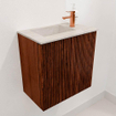 Mondiaz JOYA-DLUX 40cm toiletmeubel - kleur Ruby - Wastafel FAYE positie Links 1 kraangat kleur Ostra. SW1423743