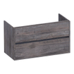 BRAUER Adore wastafelonderkast - 100x46x55cm - 2 softclose lades - greeploos - 1 sifon uitsparing - Driftwood SW1198207