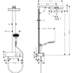 Hansgrohe Rainfinity Colonne de douche 250 1jet tablette de douche 350 mat blanc SW918223