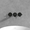 Villeroy & Boch Loop & Friends Robinet de lavabo à trois trous - noir mat SW974343