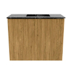 Mondiaz JOYA-DLUX 50cm meuble de salle de bains - couleur Oak - Vasque FAYE position Droite Sans trou de robinet couleur Lava. SW1422017
