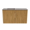 Mondiaz JOYA-DLUX 70cm meuble de salle de bains - couleur Oak - Vasque FAYE position Gauche 1 trou de robinet couleur Oza. SW1424080