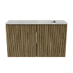 Mondiaz JOYA-DLUX 70cm meuble de salle de bains - couleur Dusk - Vasque FAYE position Droite Sans trou de robinet couleur Glace. SW1423140
