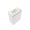 MONDIAZ TURE-DLUX meuble de toilettes 40 cm Cale. EDEN lavabo Frappe position gauche. Avec 1 trou de robinet. SW1102669