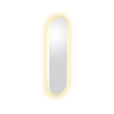 Clou look at avec miroir 90x28cm éclairage led ovale bord satiné SW636637