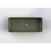 Arcqua Case vasque à poser - 60x26cm - Rectangulaire - Marbre coulé Mat vert SW909485