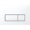 Plaque de commande Geberit Delta50 - chasse d'eau à 2 boutons - boutons rectangulaires - blanc alpin SW730587
