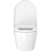 Duravit ME by Starck Abattant de WC 43.8x37.4x5.1cm compact avec softclose avec quickrelease Matière synthétique blanc Brillant 0293438