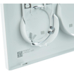 Geberit Sigma20 plaque de commande - chasse à 2 touches - boutons ronds - blanc/brillant/chrome/blanc SW53743