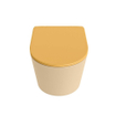 MONDIAZ LAVIE WC suspendu - 36x53cm - sans bride - Ocher (jaune) - softclose - quick-release - abattant WC - Sand (beige) SW1208682
