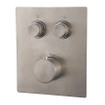 Wiesbaden Caral Klik Pro partie apparente thermostat encastré 2 voies acier brossé PVD SW717347