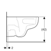 Geberit Renova WC à évacuation profonde TurboFlush Keratect Blanc SW1235329