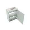 MONDIAZ TURE-DLUX 40cm toiletmeubel Greey. EDEN wastafel Ostra positie rechts. Zonder kraangat. SW1104842