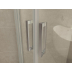 Wiesbaden Entra cabine quart de cercle avec 2 portes coulissantes 900 x 900 x 2000 x 8 mm nano verre transparent/chrome SW65836