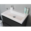 Basic Bella Meuble avec lavabo acrylique 60x55x46cm sans trou de robinet Anthracite mat SW398056