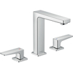 Hansgrohe Metropol Robinet de lavabo 3 trous 160 avec vidage à pression et bec fixe 15,2 cm blanc mat SW297581