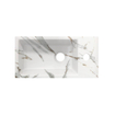Riho Livit Tiny Fontein - 1 kraangat rechts - 41x20.5x10.5cm - wit marmer SW1075278