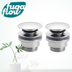 FugaFlow Efficiente Anta klikwaste afvoerplug 5/4" chroom set van 2 - SW1125248
