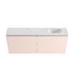 MONDIAZ TURE-DLUX Meuble toilette - 120cm - Rosee - EDEN - vasque Opalo - position droite - sans trou de robinet SW1104495