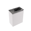 MONDIAZ TURE-DLUX Meuble toilette - 40cm - Cale - EDEN - vasque Lava - position droite - sans trou de robinet SW1103704