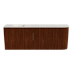Mondiaz JOYA-DLUX 111.6cm toiletmeubel - ronding rechts kleur Ruby - Wastafel FAYE positie Links 1 kraangat kleur Ostra. SW1423817