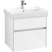 Villeroy & Boch Collaro meuble sous-lavabo - 60,4x54,6cm - 2 tiroirs Glossy white SW479543