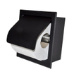 Wiesbaden Sunk Porte-papier toilette avec couvercle Noir mat SW373839