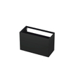 INK Meuble sous lavabo - 100x45x65cm - 2 tiroirs - push to open - avec façades rapportées droites - laque MDF - anthracite mat SW352494