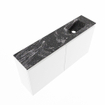 MONDIAZ TURE-DLUX 100cm meuble de WC Talc. EDEN lavabo Lava position droite. Avec 1 trou de robinet. SW1103680