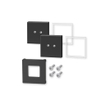 Zack Carvo Wandhouder - voor lijmbevestiging - 4.2x4.2cm - zwart SW704518