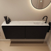 MONDIAZ TURE-DLUX 120cm toiletmeubel Urban. EDEN wastafel Opalo positie rechts. Met 1 kraangat. SW1104166