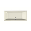 Xenz Kristal Ligbad - 170x75x48 - afvoer Midden - acryl - pergamon SW378446